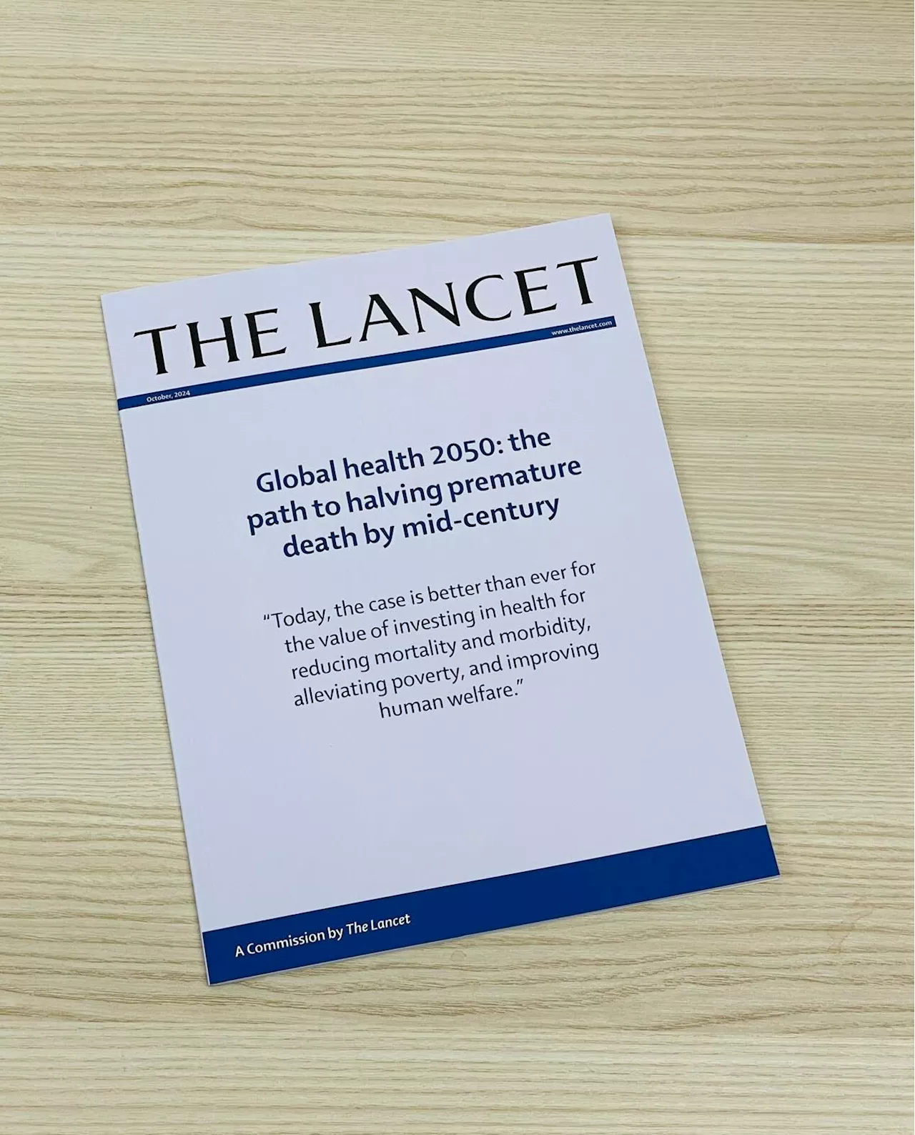 The 50 by 50 goal: Report explores how to reduce probability of dying before age 70 by 50% globally by 2050