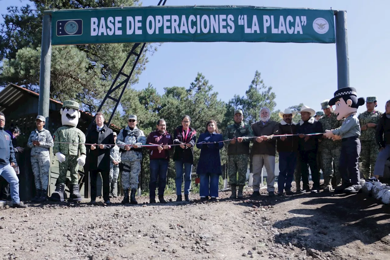 CdMx inaugura base 'La Placa'; buscan combatir tala ilegal en límites de Morelos y el Edomex