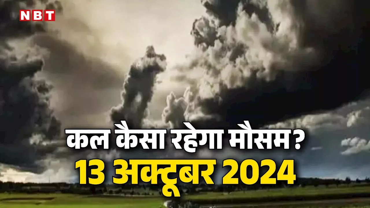 कल का मौसम 13 अक्टूबर 2024: 10 राज्यों में भारी बारिश की चेतावनी, जानें दिल्ली-एनसीआर में कैसा रहेगा हाल