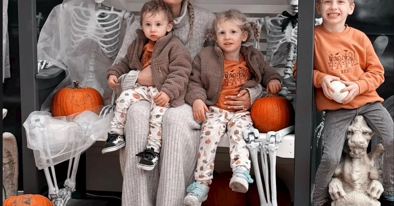 Stacey Solomon takes kids to the pumpkin patch as she prepares for Halloween