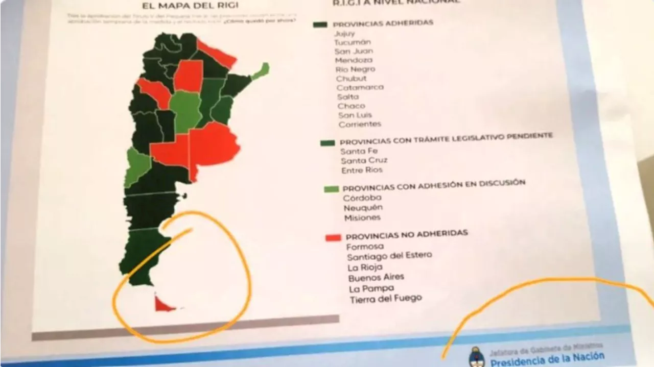 El mapa sin Malvinas en un encuentro por el RIGI: el insulto de Felipe Solá