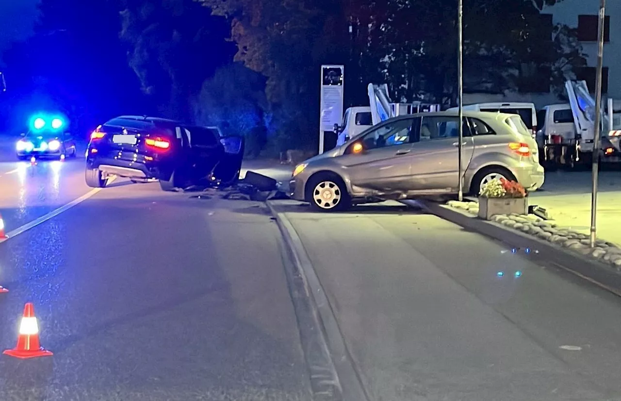 Biberist SO: Seitlich-frontale Kollision zwischen zwei Autos