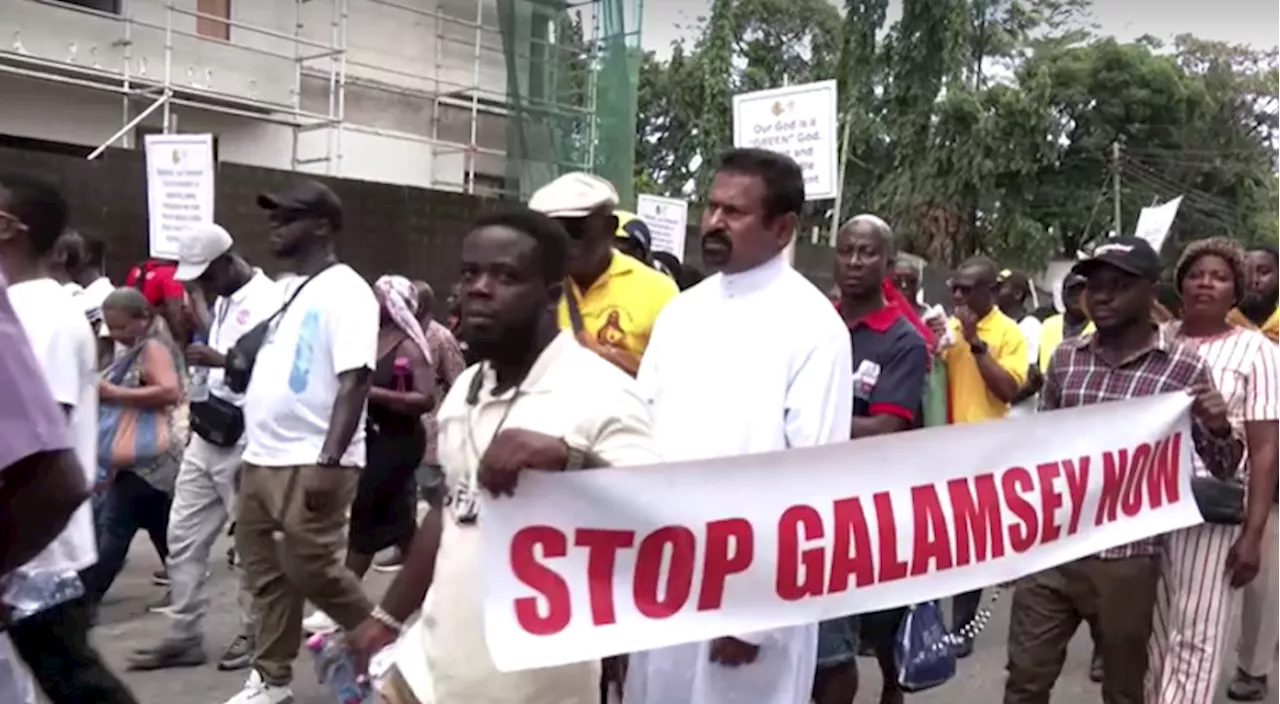 Hundreds march against Ghana's informal gold mining boom - SABC News - Breaking news, special reports,