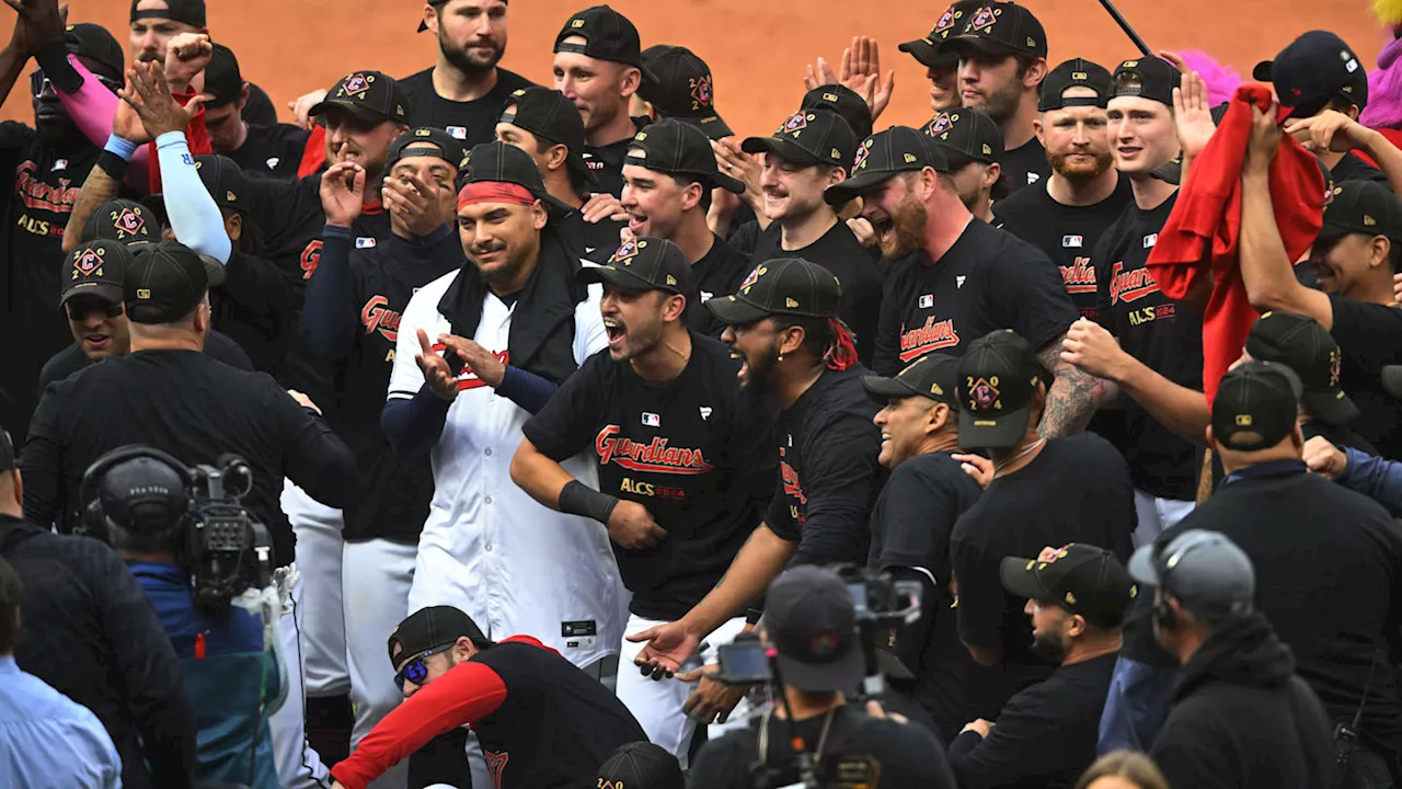 LOOK: Cleveland Guardians Celebrate ALDS Victory In Locker Room