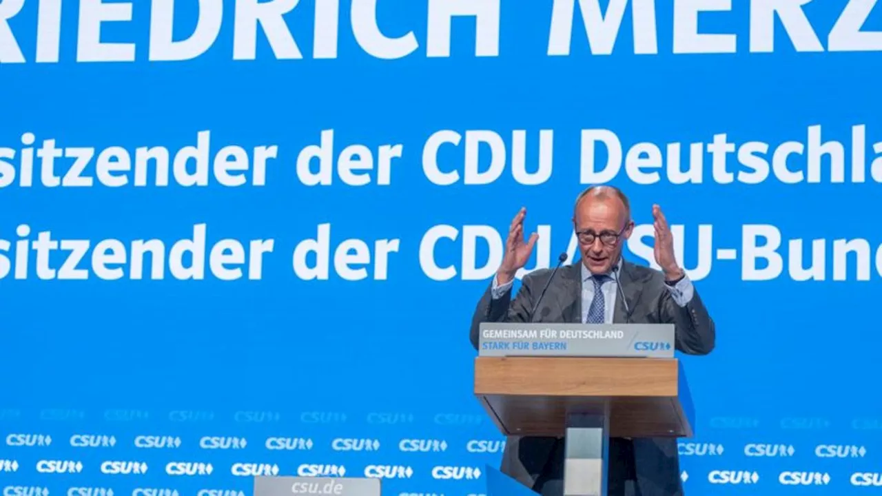 CSU-Parteitag: Merz warnt CDU und CSU vor Koalitionswahlkampf