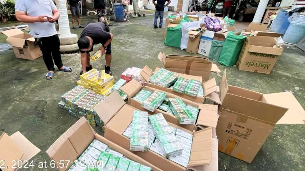 Police raid nets P1.1 million in counterfeit cigarettes in Iloilo City