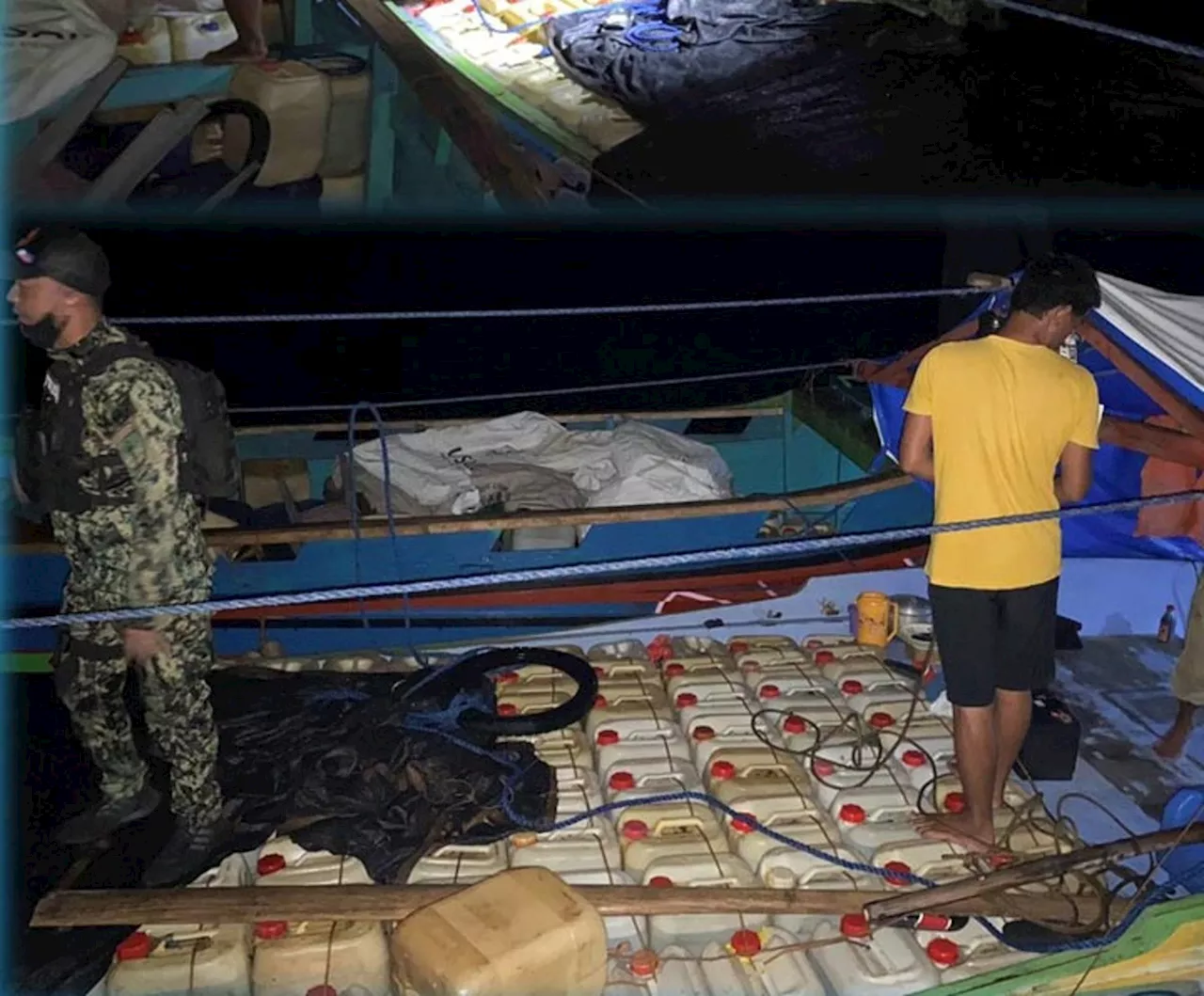 Shipment of smuggled petroleum products seized in Tawi-Tawi