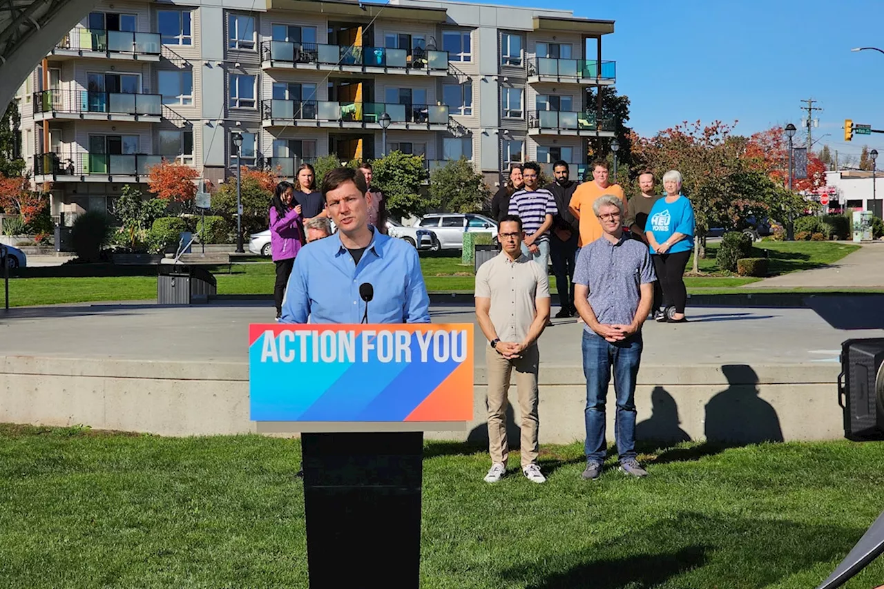 VIDEO: NDP leader warns Conservative win would threaten SkyTrain