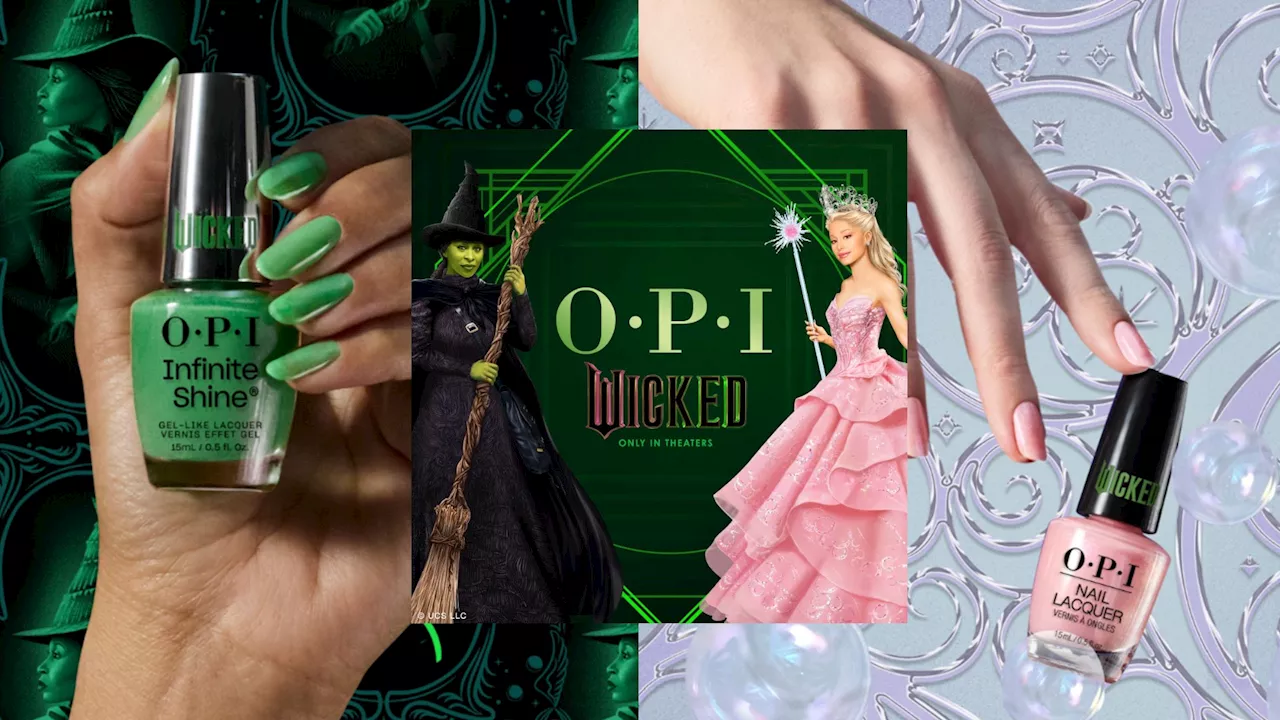 OPI launches limited edition Wicked nail collection inspired by the new film starring Ariana Grande...