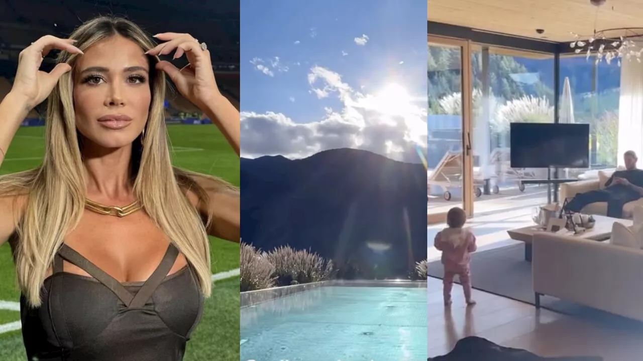 Diletta Leotta, vacanza di famiglia nell'hotel extra lusso sulle Dolomiti: foto e video