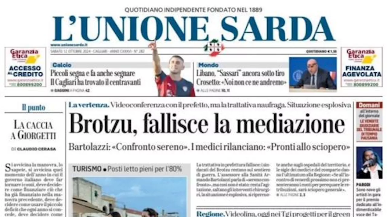 L'Unione Sarda: 'Piccoli segna e fa anche segnare: il Cagliari ha trovato il centravanti'