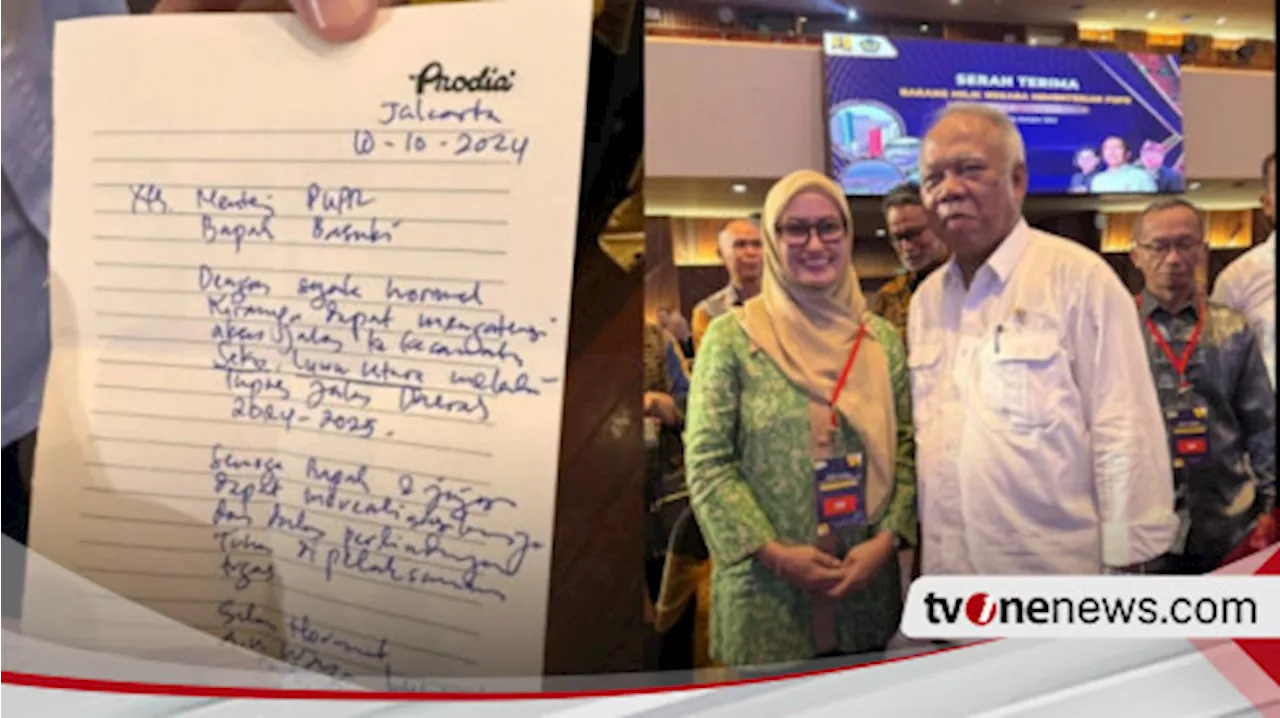 Bupati Luwu Utara Tulis Tangan Surat untuk Menteri PUPR, Indah: Supaya Tidak Lupa Seko Luwu Utara