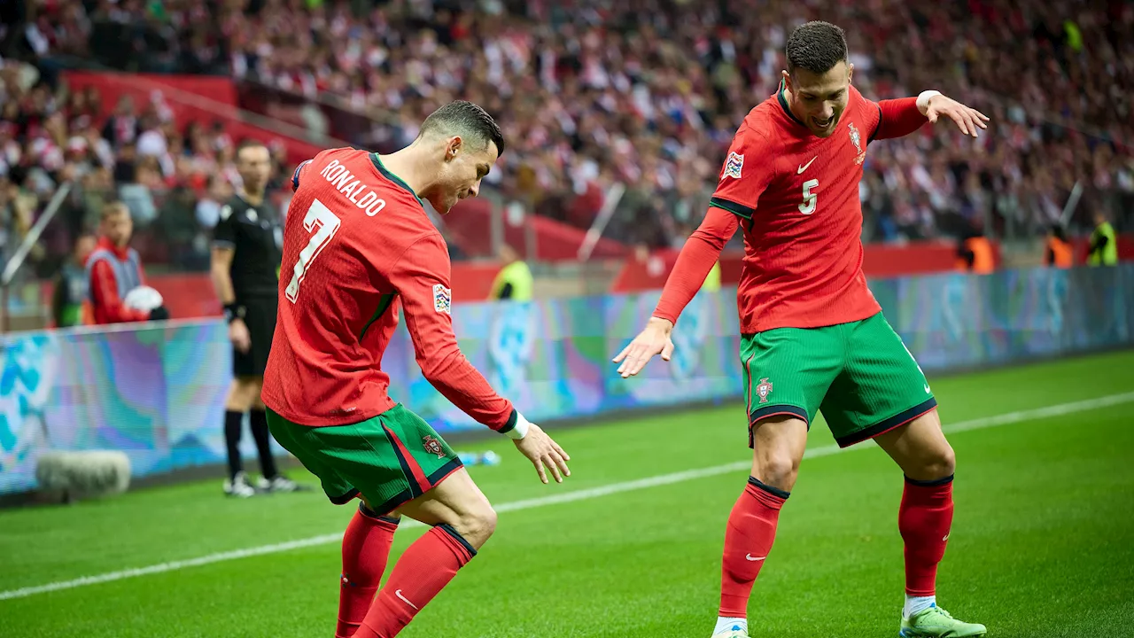 Cristiano Ronaldo helpt Portugal met 133ste interlandgoal aan nipte zege op Polen