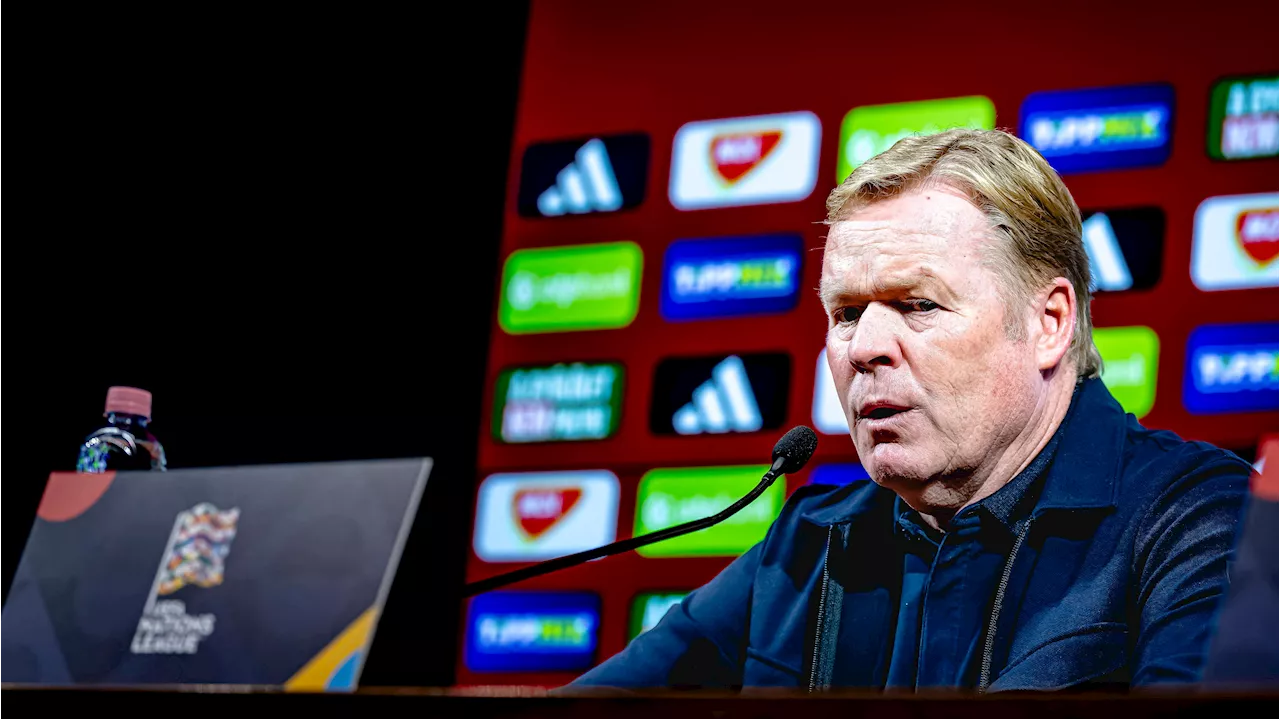 Ronald Koeman kritisch op international Nederlands elftal: ‘Hij had het heel moeilijk en leed onnodig balverlies’