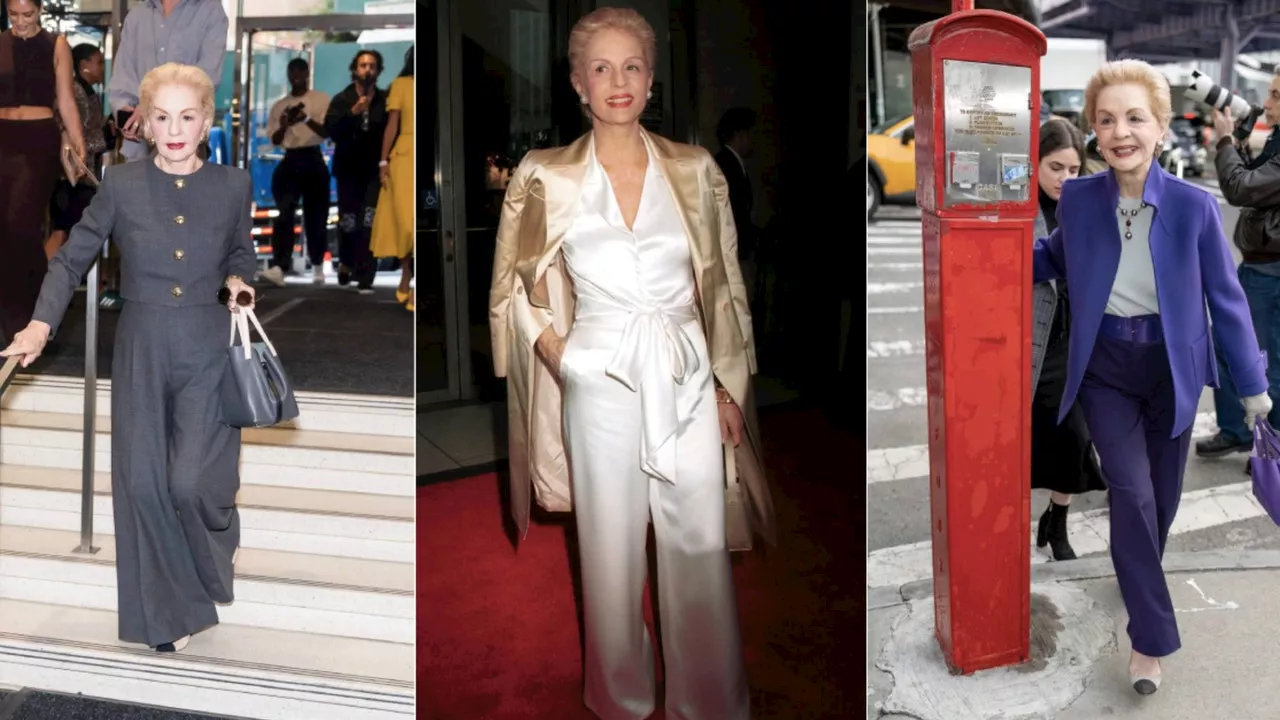 5 secretos de Carolina Herrera para ser la más elegante con pantalones acampanados y zapatos de tacón en Otoño-Invierno 2024