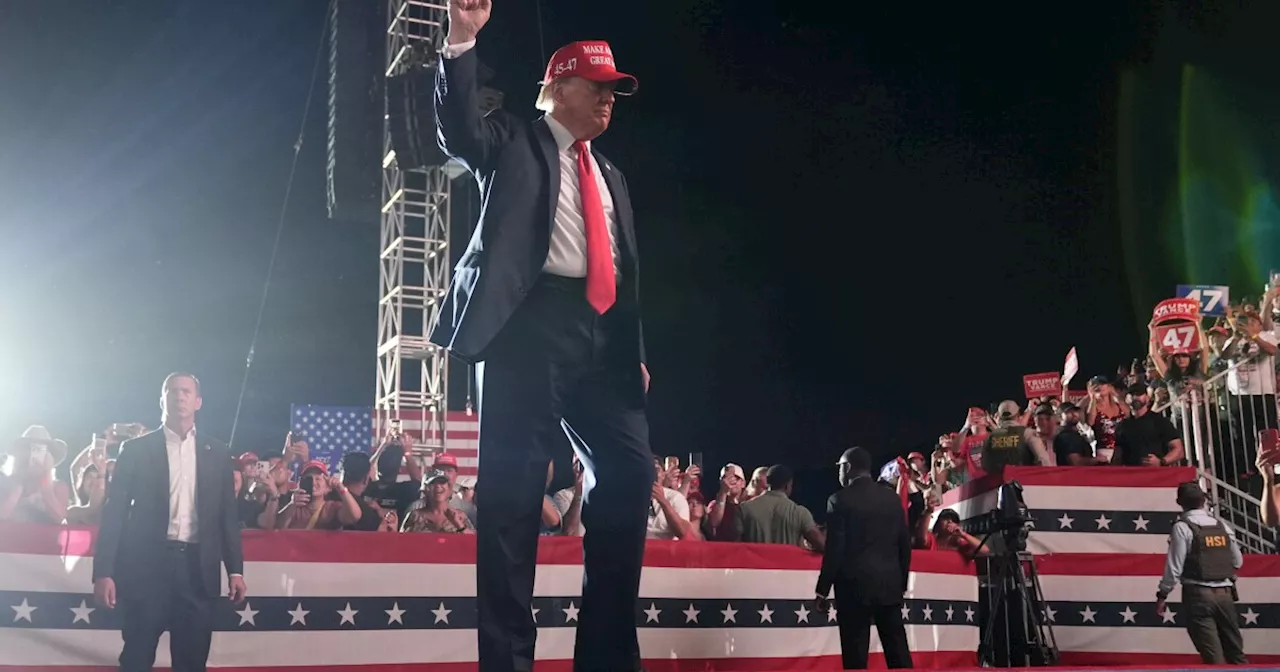 Man arrested with shotgun, handgun at Trump rally in California