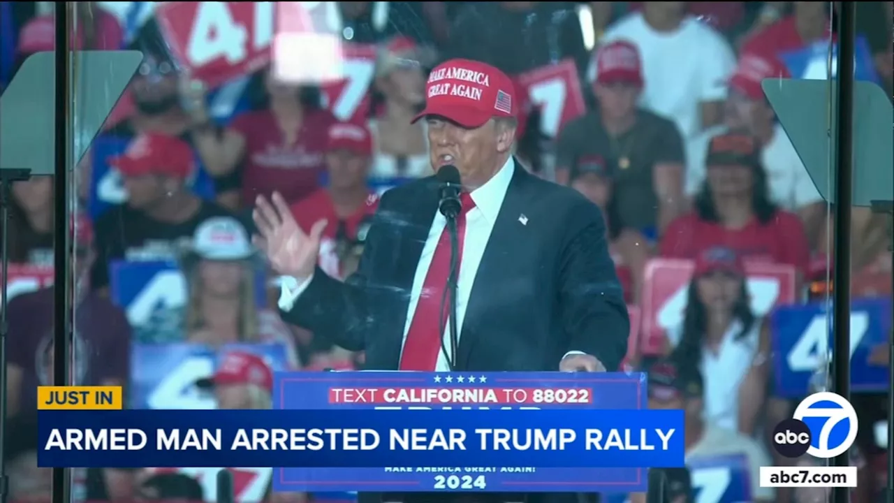 Man arrested near Trump rally in Coachella with loaded firearm, high-capacity magazine: Officials