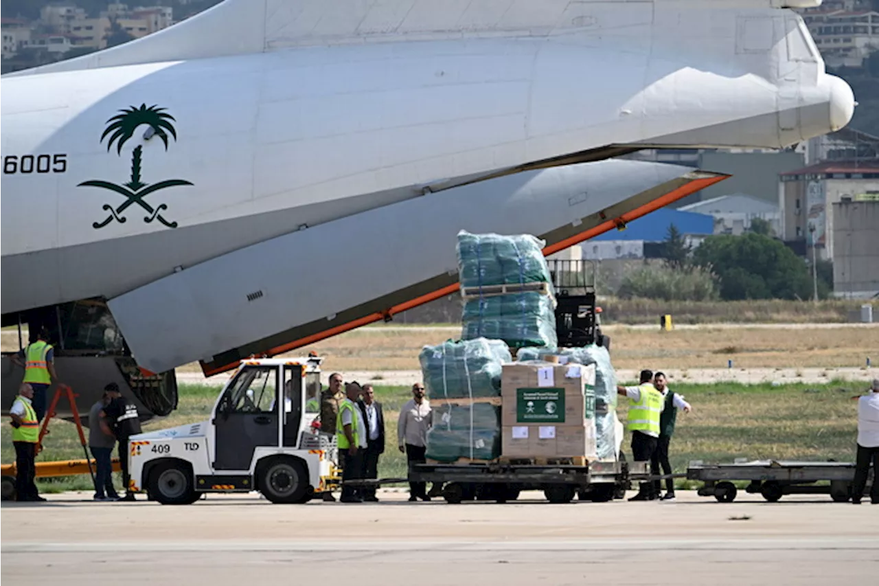 Aiuti umanitari arrivati a Beirut dall'Arabia Saudita