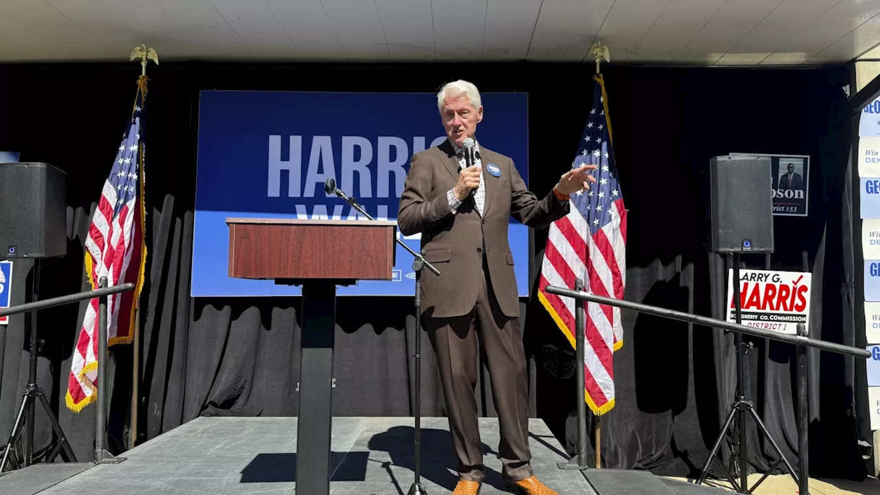 Former President Bill Clinton travels to Georgia to rally rural Black voters to the polls