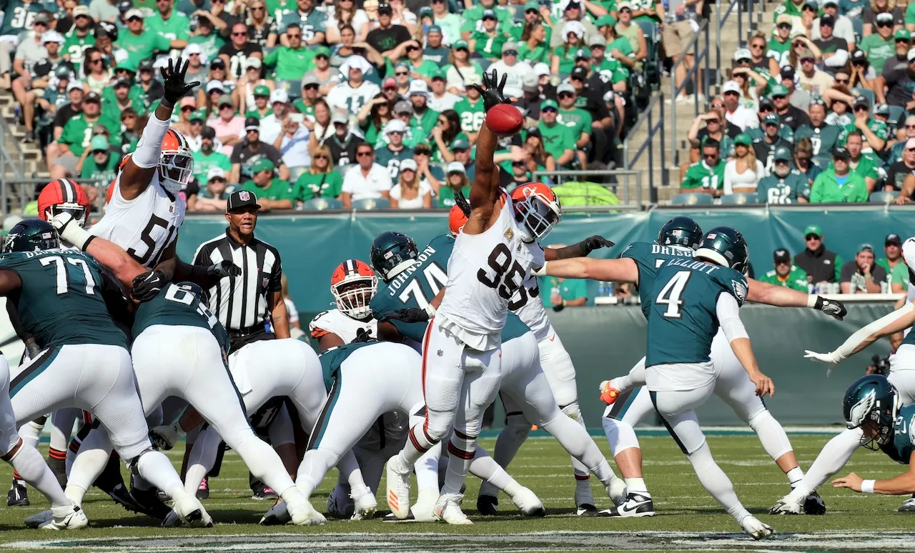 Browns lose their fourth straight, 20-16, to Eagles to fall to 1-5 and watch their season slipping away