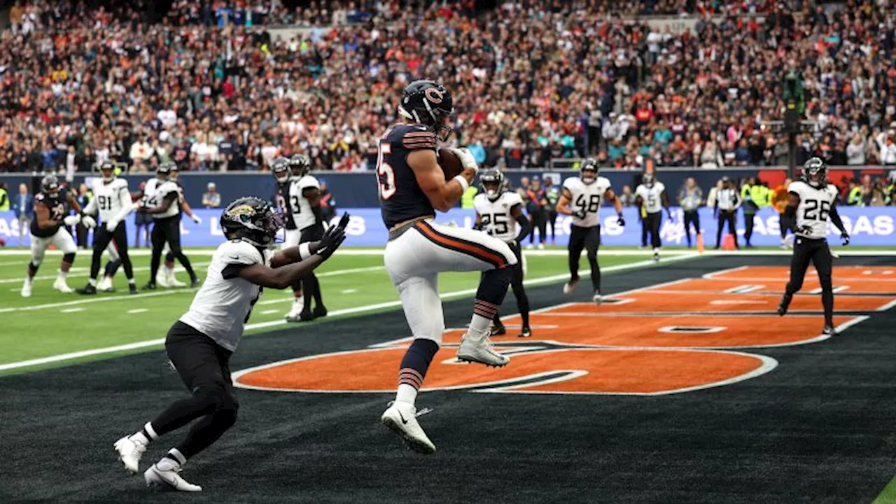 Caleb Williams throws four touchdown passes as Bears ease past Jaguars in London