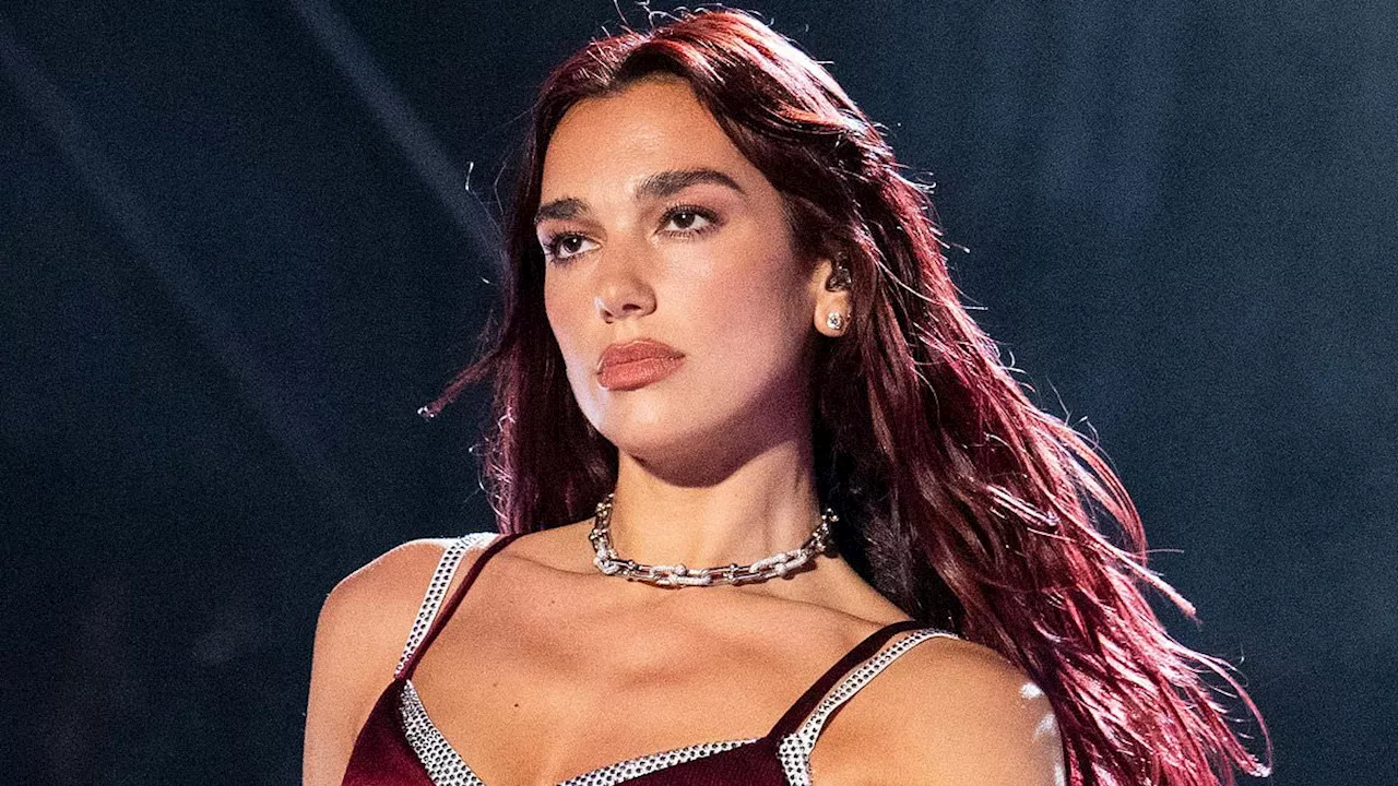 Dua Lipa Wows In Burgundy Ensemble At Austin City Limits