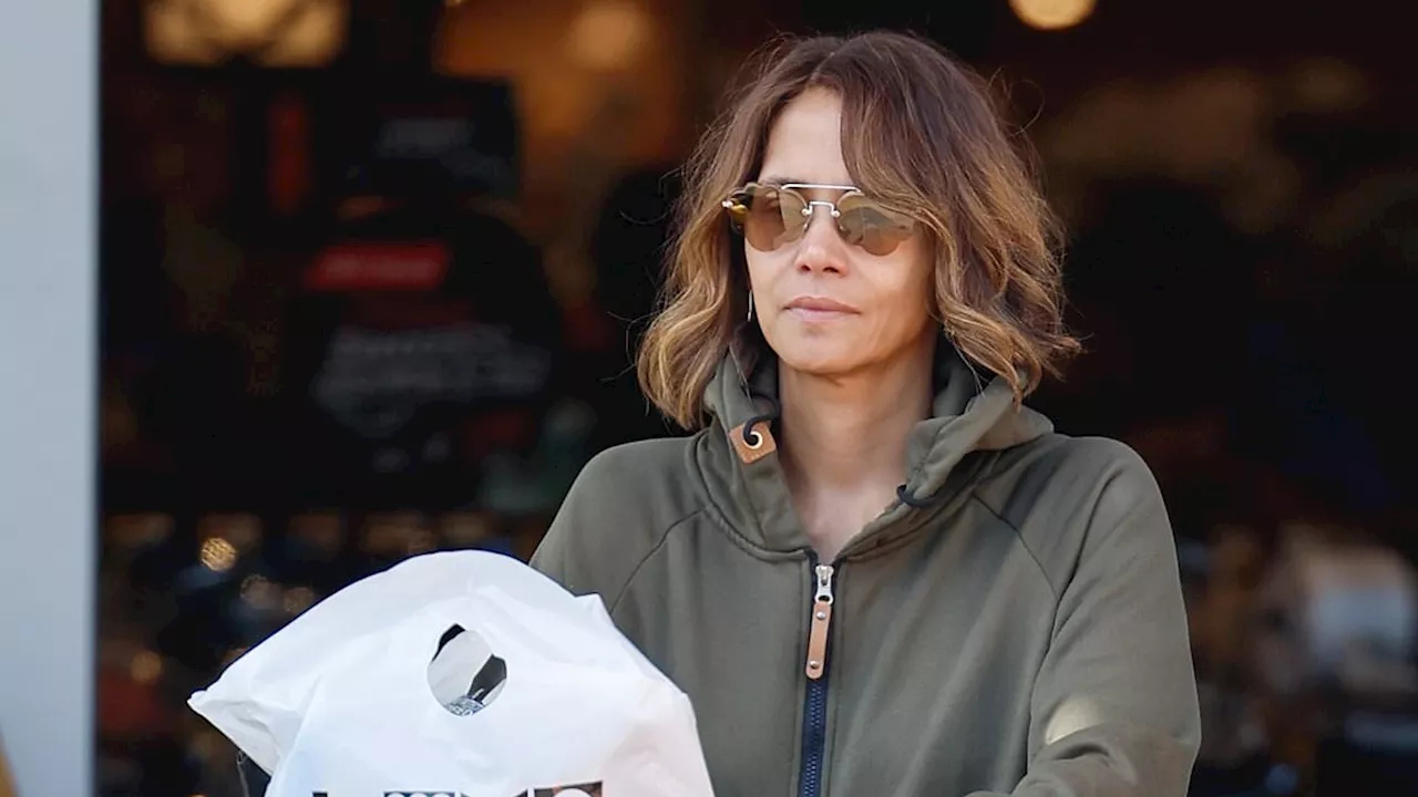 Halle Berry keeps it casual as she goes grocery shopping in Beverly Hills