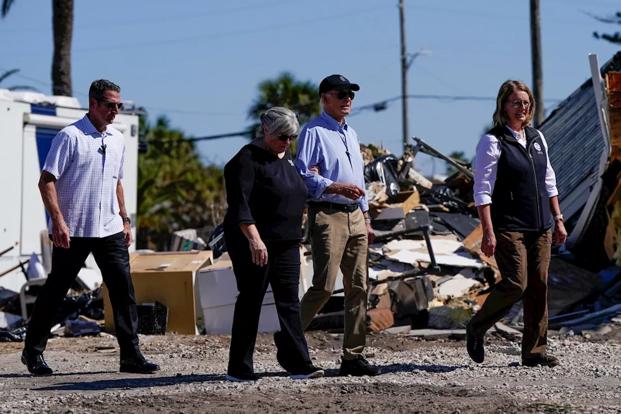 Biden visita Florida tras los huracanes: “Nos unimos no como demócratas o republicanos, sino como americanos”