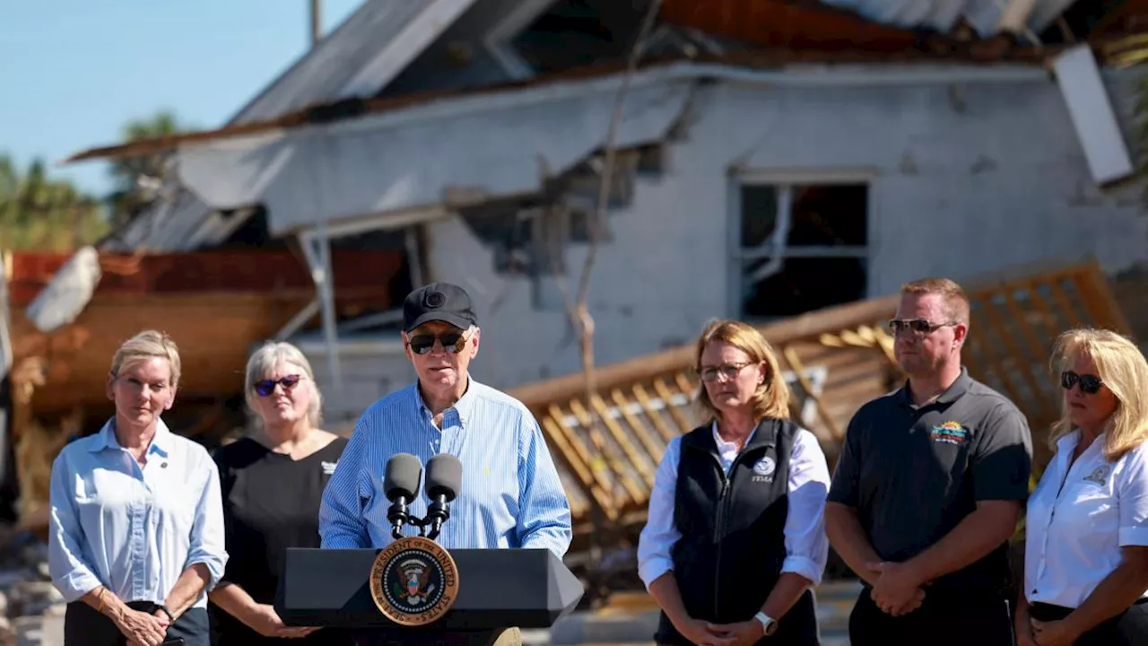 Joe Biden anuncia ayuda de 612 millones de dólares para Florida por fenómenos naturales