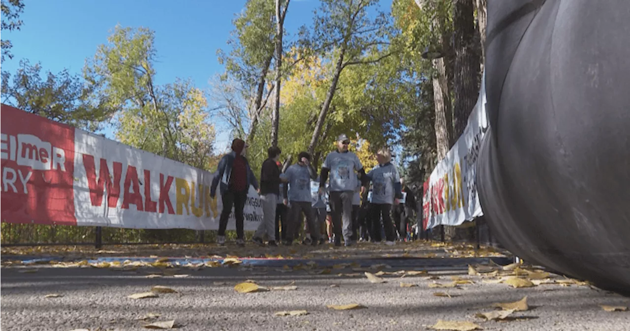 Hundreds walk, run in support of Calgary families affected by dementia