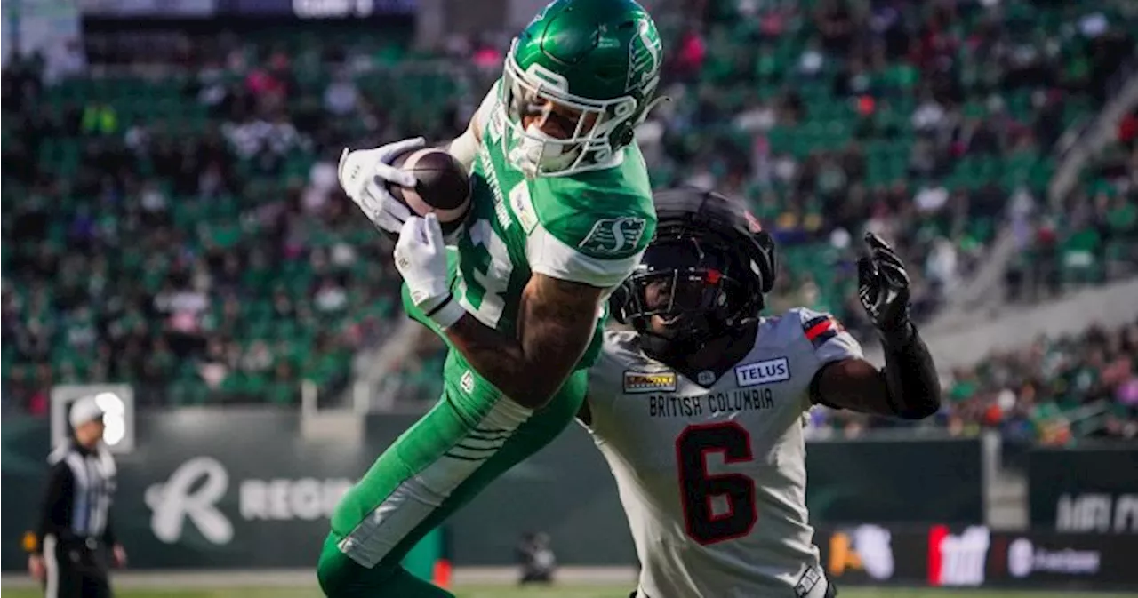 Saskatchewan Roughriders whip B.C. Lions 39-8, clinch home playoff game