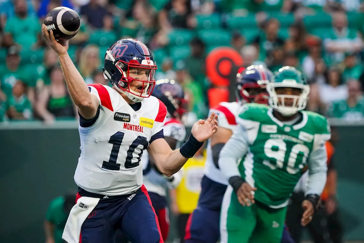 Alouettes quarterback Davis Alexander to start vs. Redblacks with Cody Fajardo absent