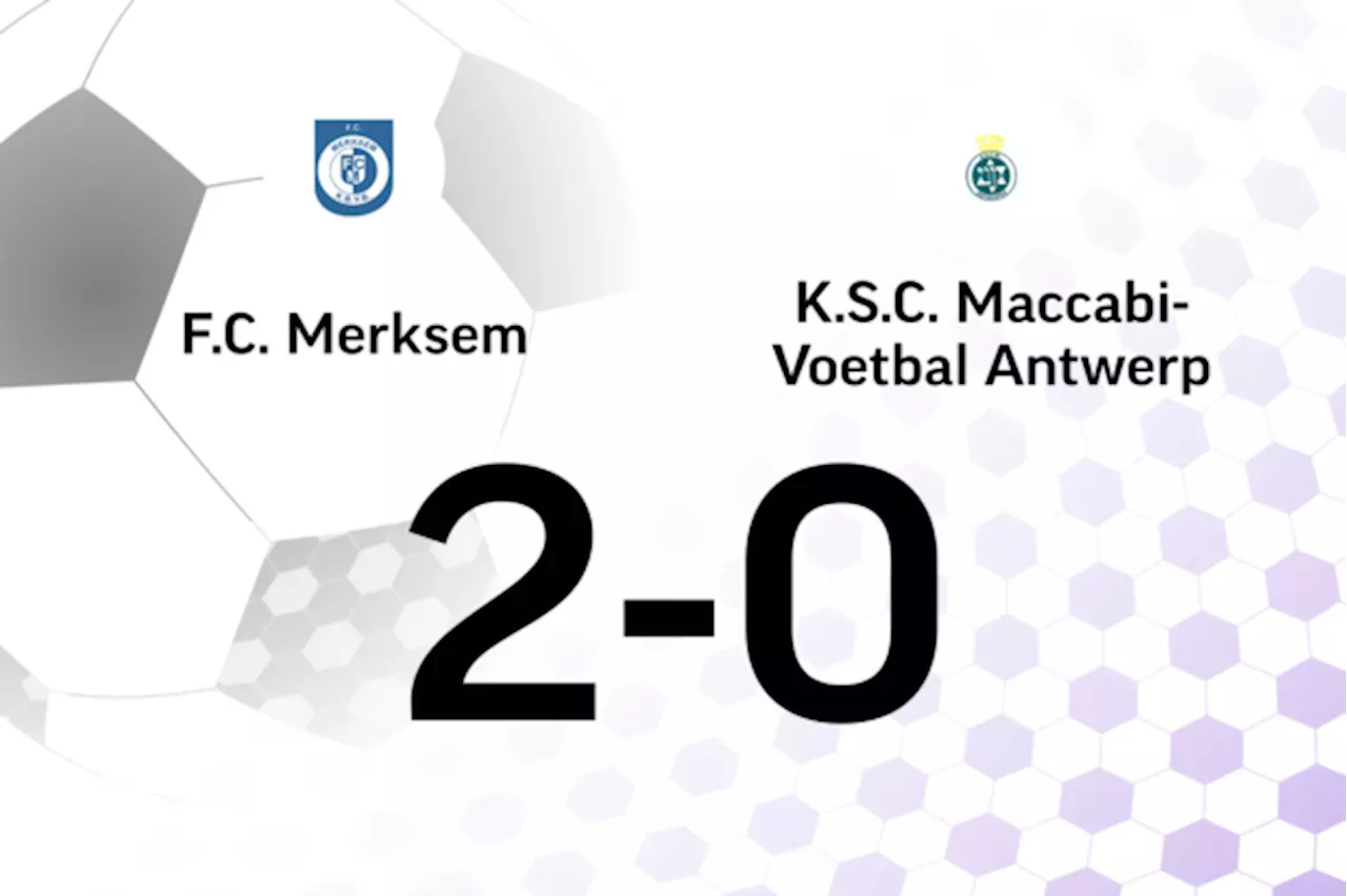 FC Merksem B Toont Wederom Uitstekende Vorm Met Zege Tegen Maccabi ...