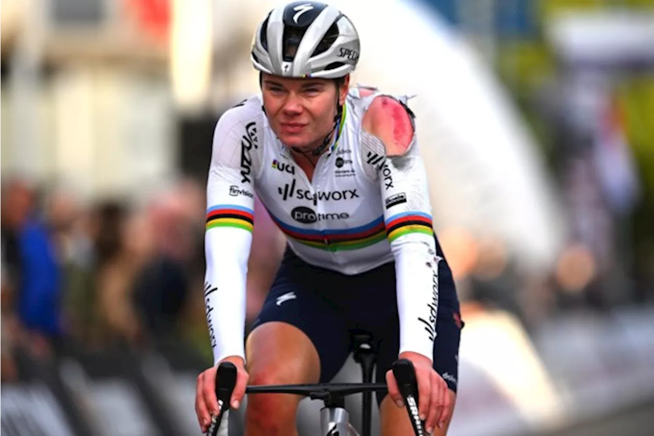 Lotte Kopecky kan gewoon starten in slotrit ondanks zware val in Simac Ladies Tour