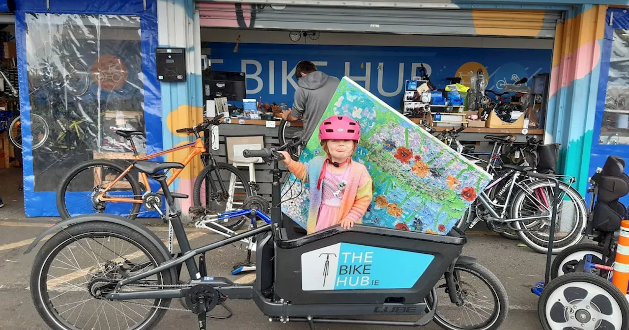 ‘Everyone who tries the e-cargo bike, there is a brief panic because they can’t see the front wheel ... Suddenly, off they go’