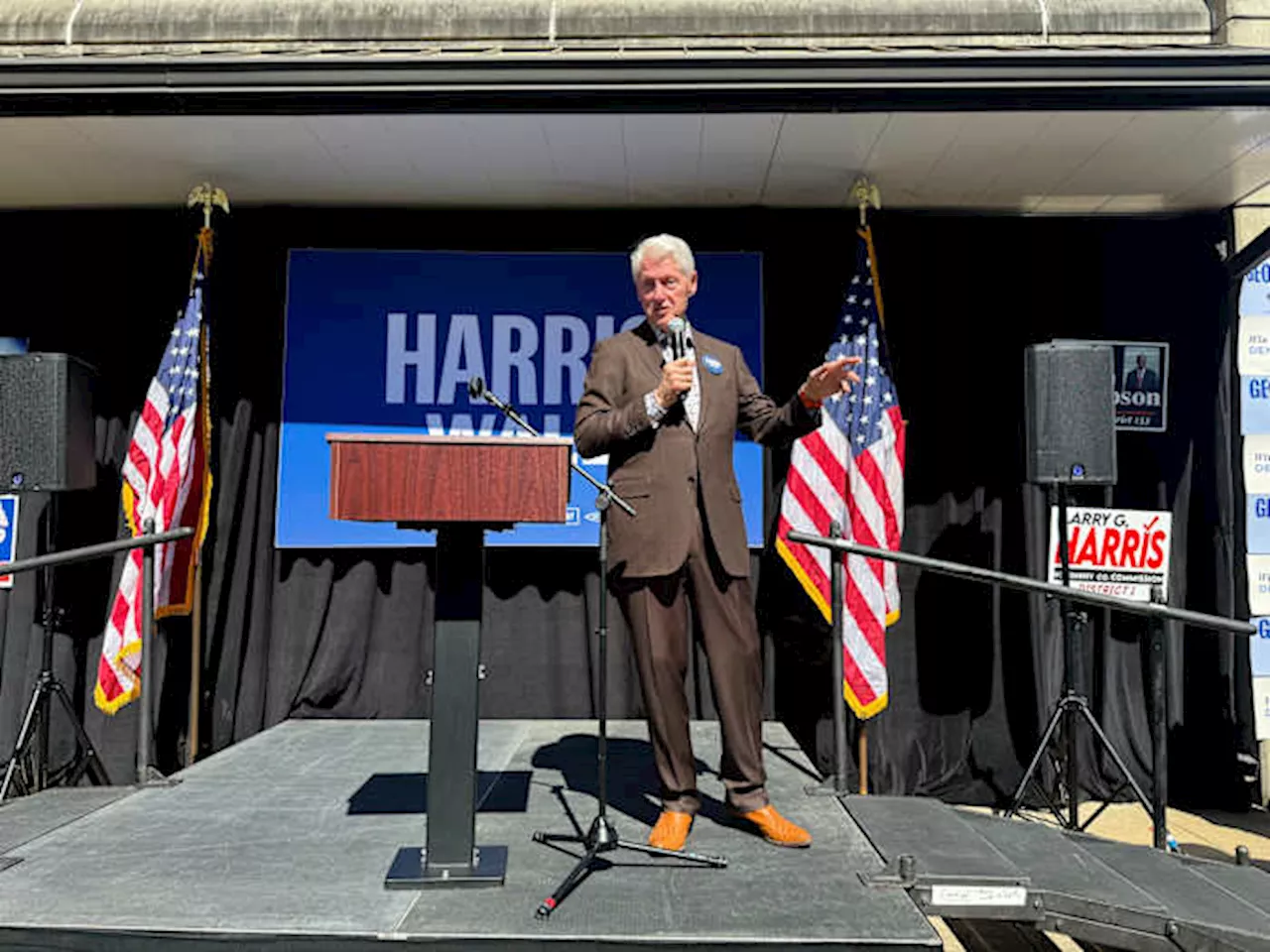 Former President Bill Clinton travels to Georgia to rally rural Black voters to the polls