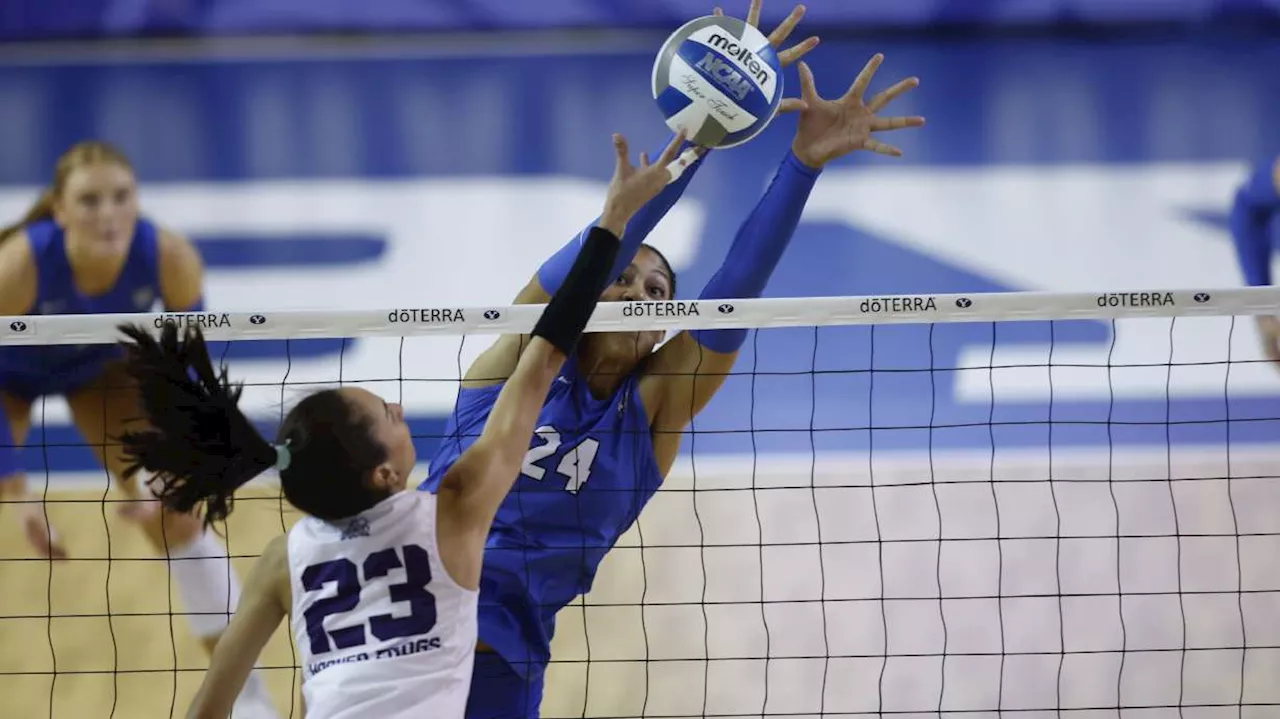 No. 17 TCU overwhelms No. 23 BYU women's volleyball with 5-set win