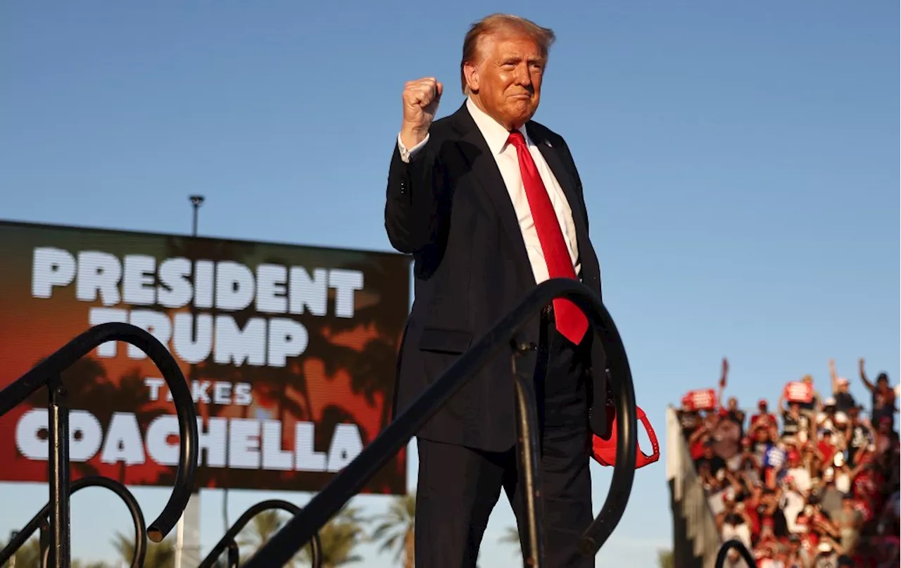 Donald Trump rallies near Coachella though he’s almost certain to lose California