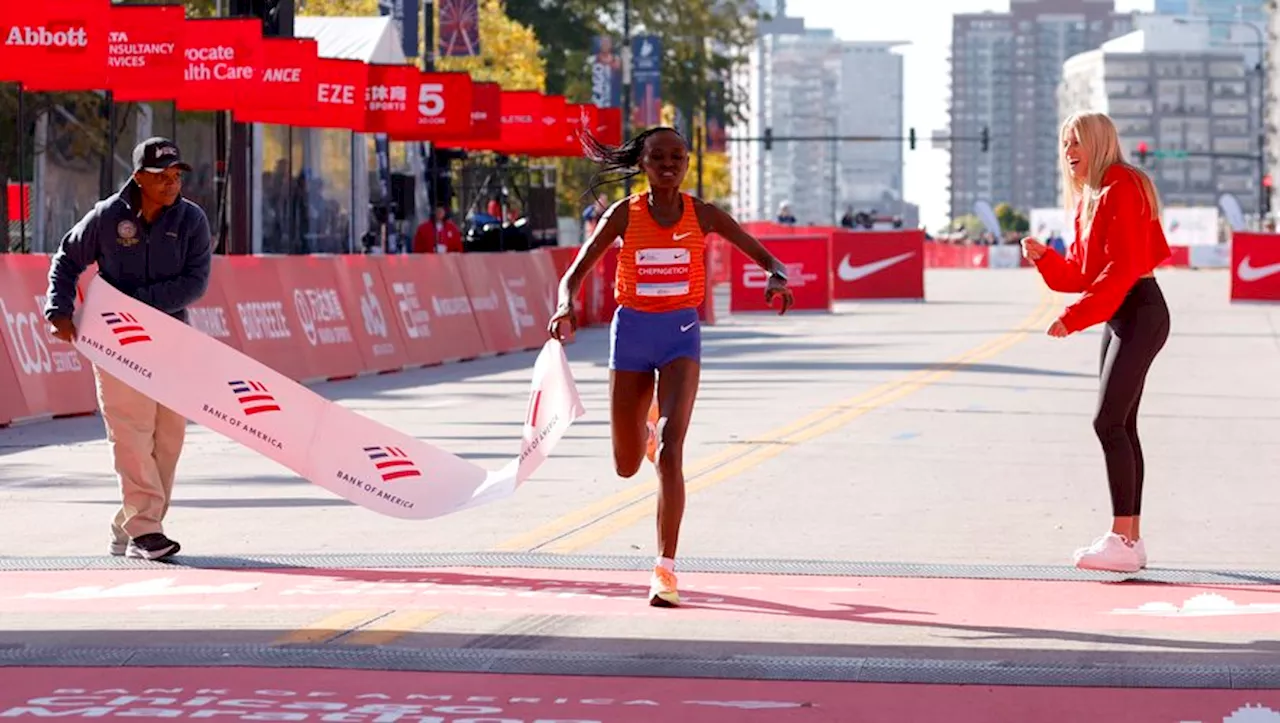 VIDEO. Marathon de Chicago : 'C’était mon rêve..' La Kényane Chepngetich pulvérise le record du monde de près