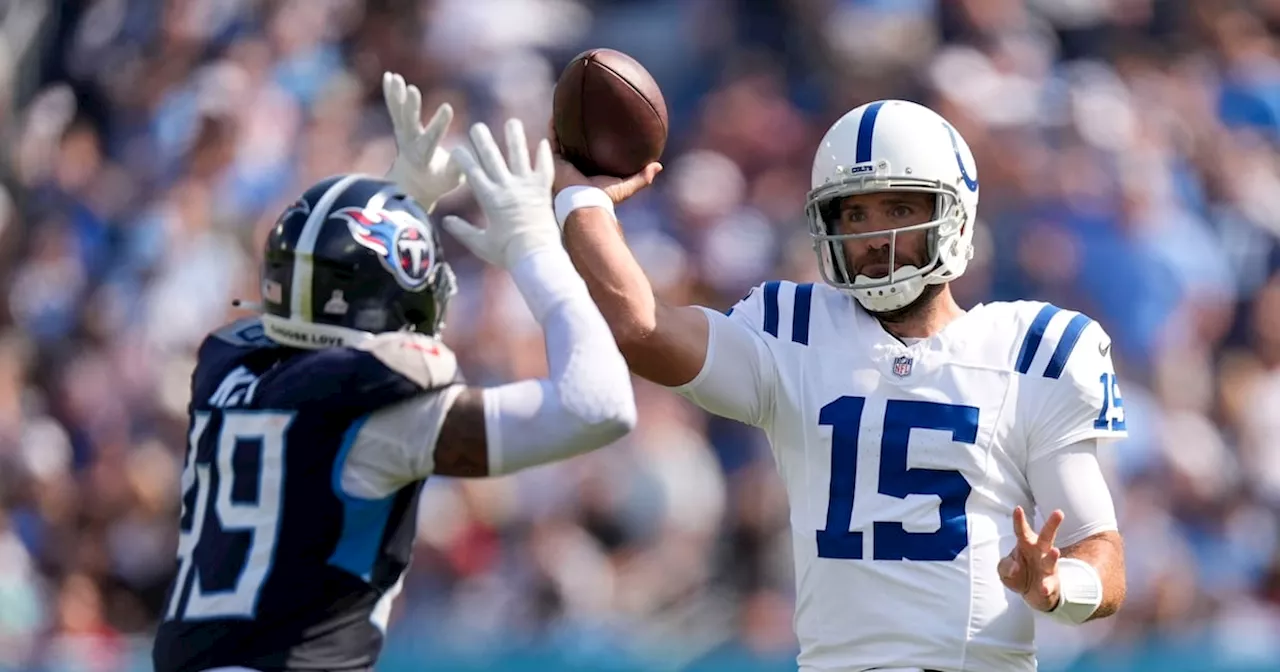 Joe Flacco lanza dos pases de TD y Colts vencen 20-17 a los Titans