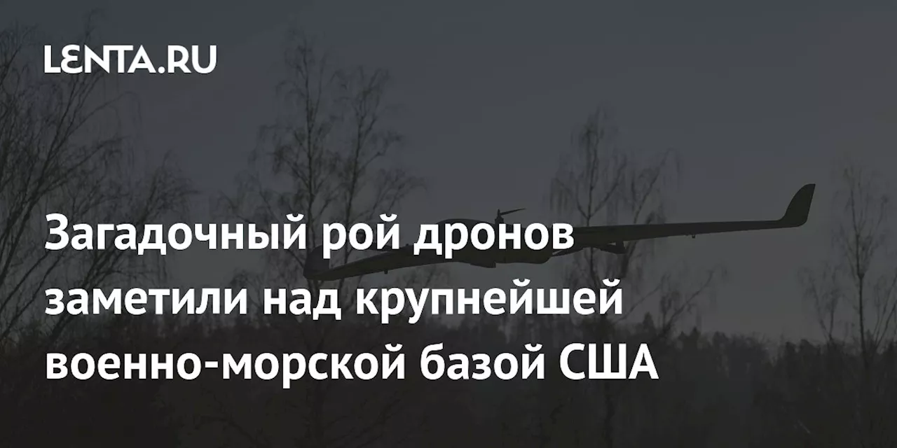 Загадочный рой дронов заметили над крупнейшей военно-морской базой США