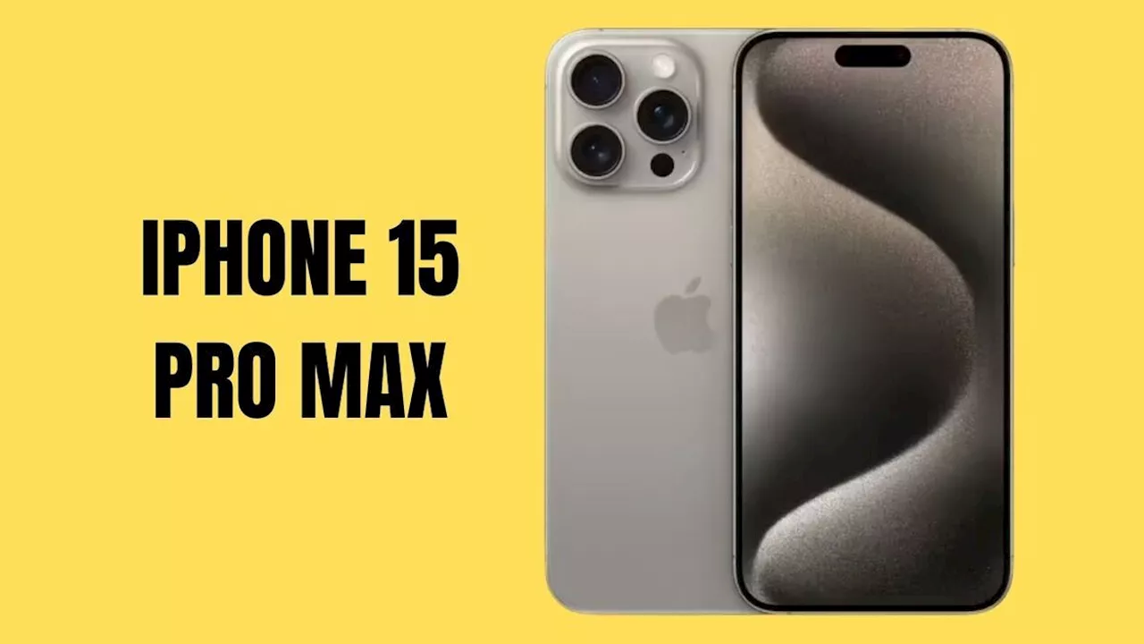 Double promotion en cours sur l’iPhone 15 Pro Max chez Rakuten