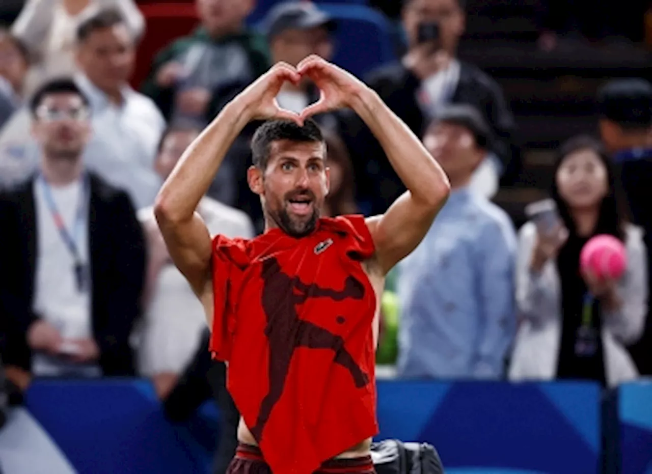 Djokovic surges past Fritz in Shanghai, aims for milestone 100th title against world No. 1 Sinner