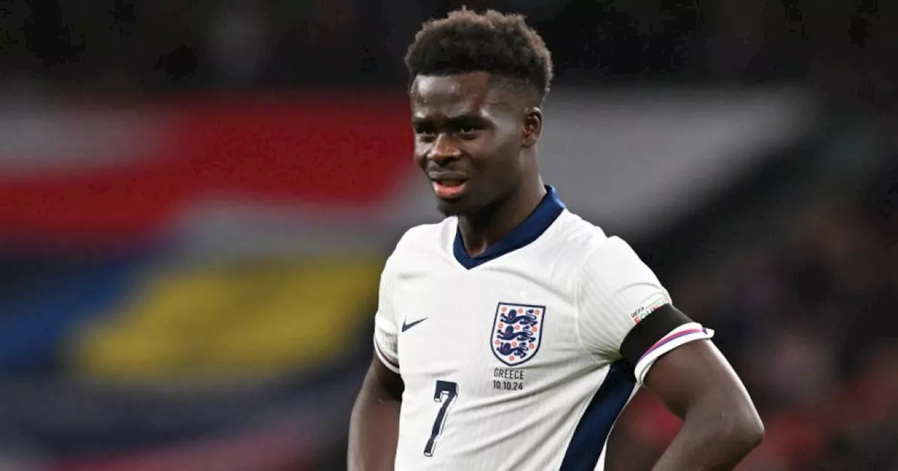 Why Bukayo Saka isn't playing for England against Finland tonight