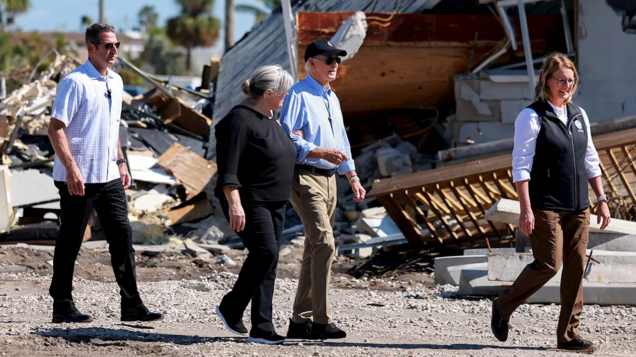 Biden Surveys Hurricane Idalia Damage in Florida, Urges Congress for Aid