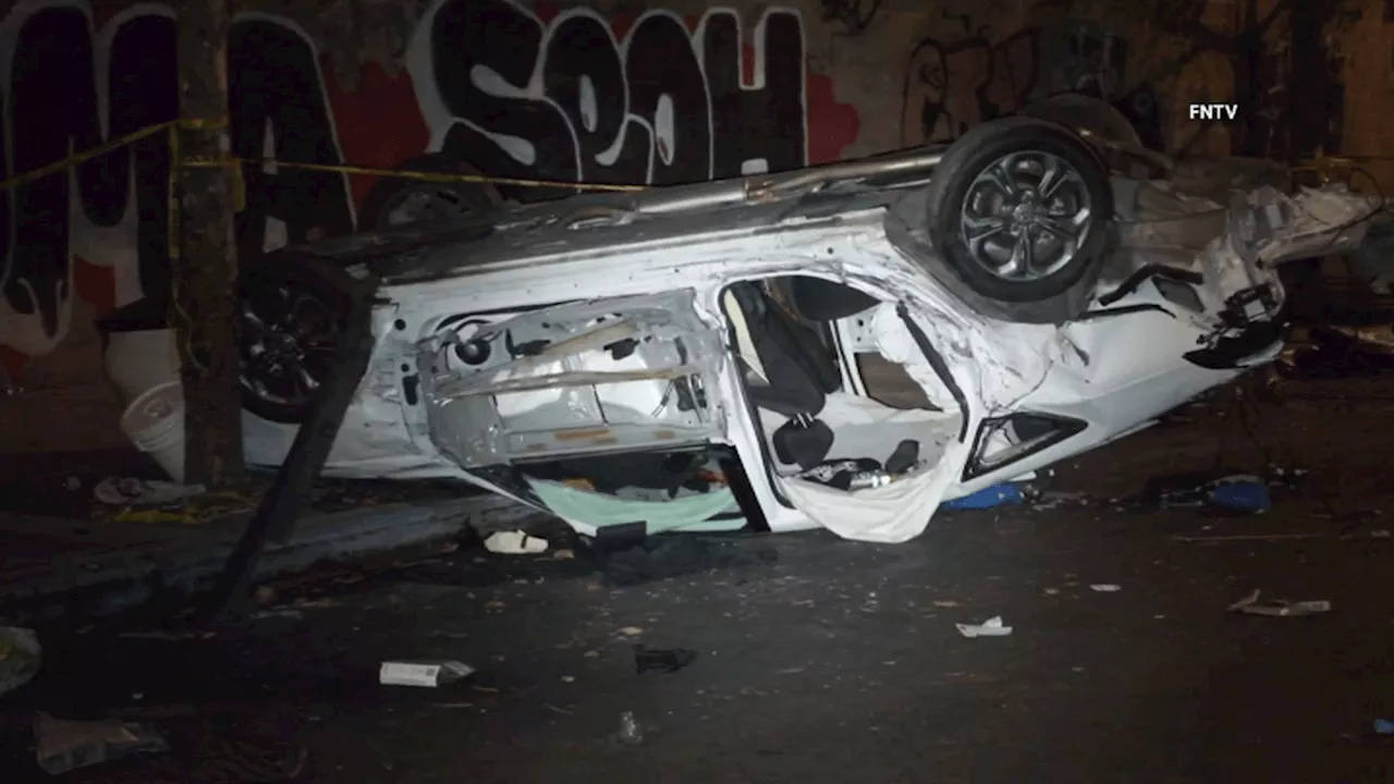 4 killed in pair of deadly overnight crashes in NYC