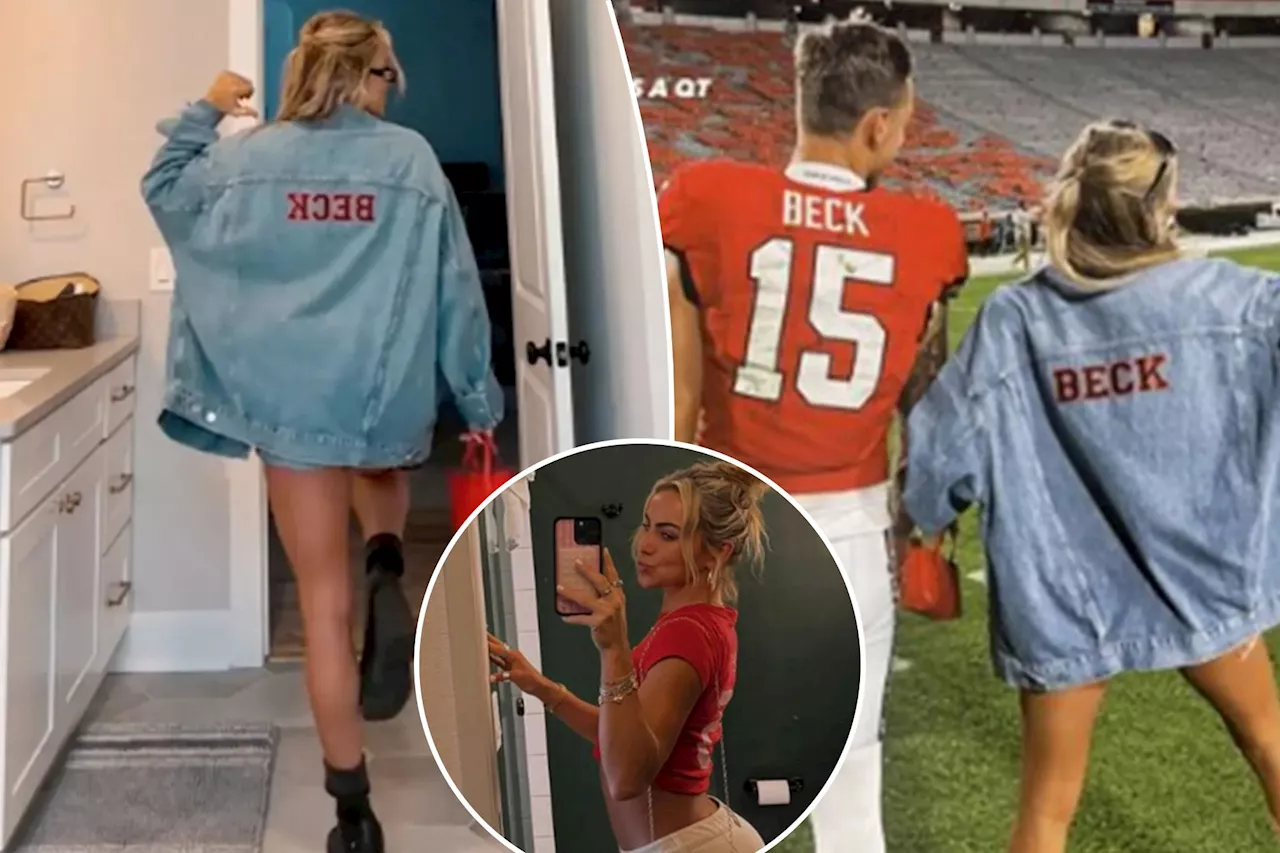 Hanna Cavinder models custom Carson Beck look as QB boyfriend gets another Georgia win