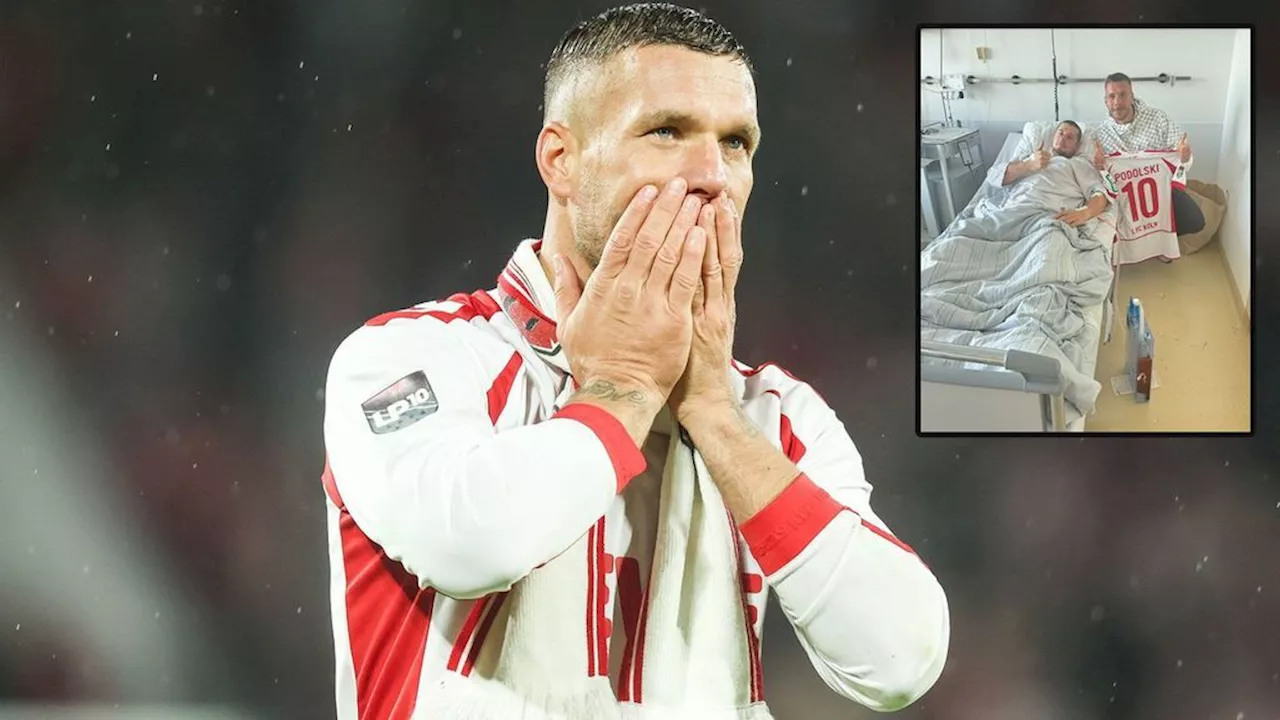 Lukas Podolski: Nach Abschiedsspiel besucht er den verletzten Fan im Krankenhaus