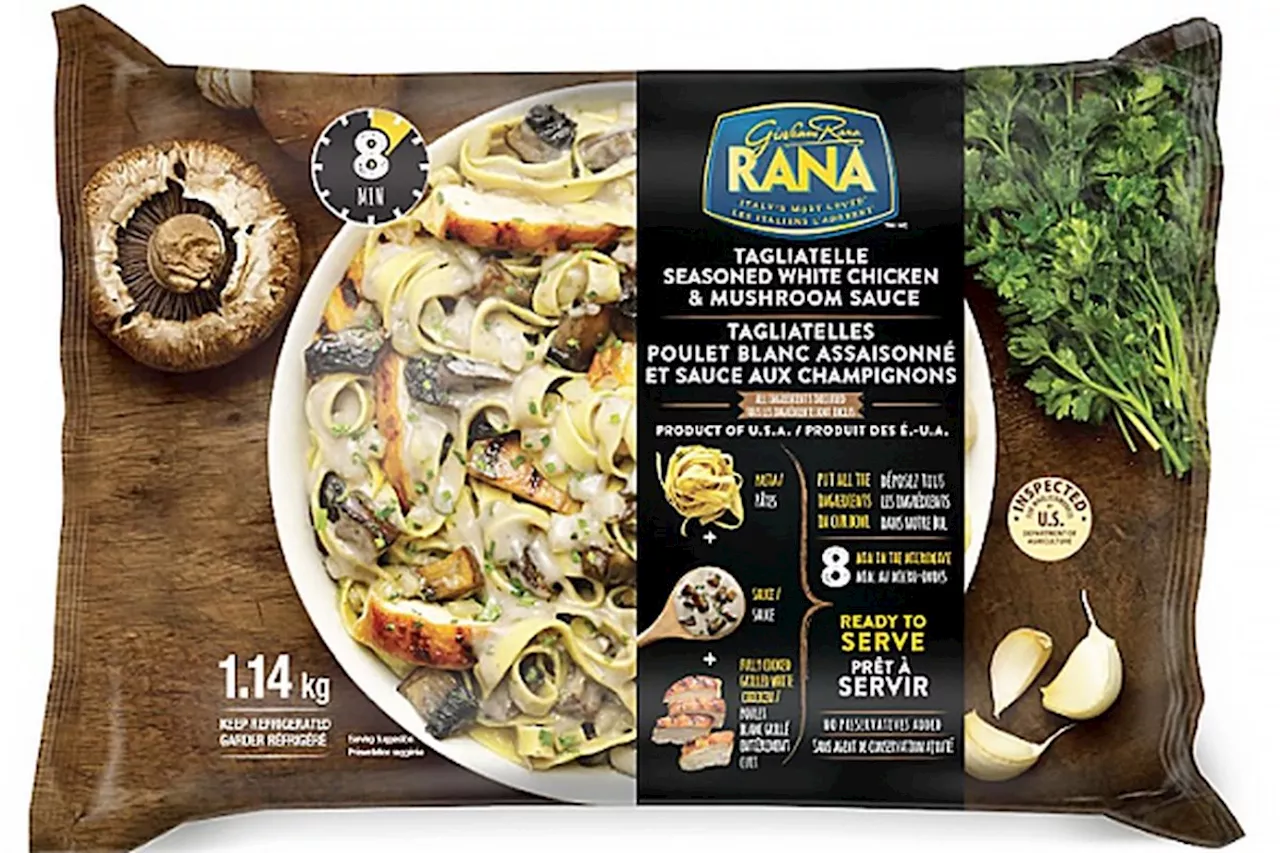 Nationwide Recall Issued for Rana Tagliatelle Seasoned White Chicken & Mushroom Sauce Due to Possible Listeria Contamination