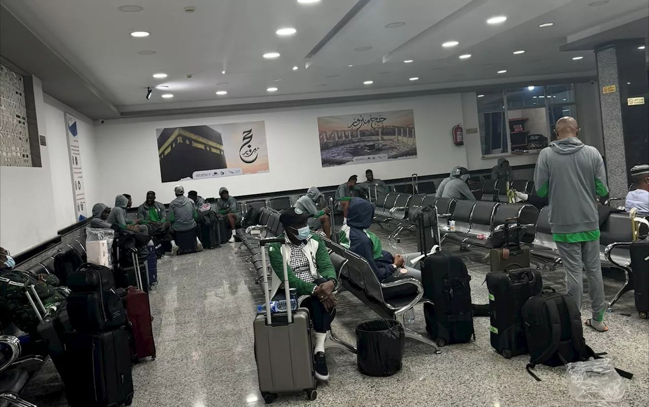 VIDEO: Super Eagles players 'held' at Libyan airport ahead of AFCON qualifier